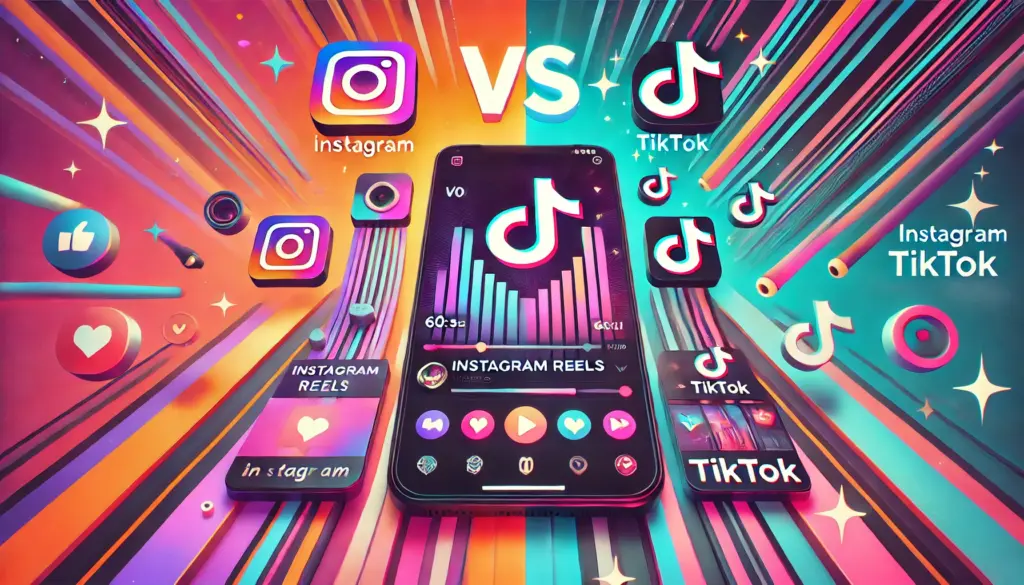 Instagram Reels vs. TikTok Beitragsbild
